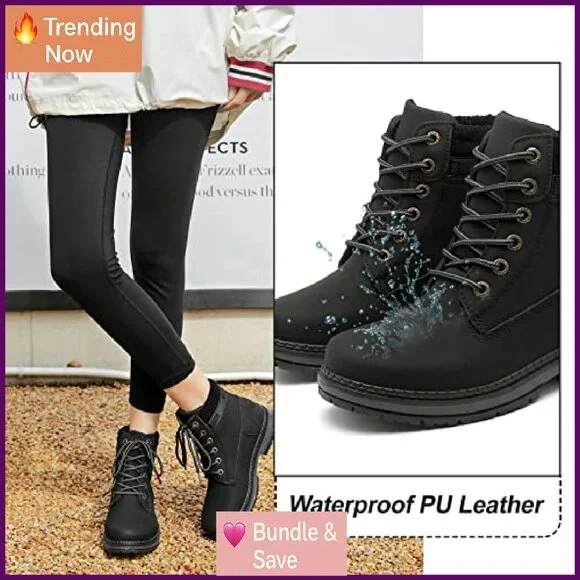 Waterproof Hiking Boots Women's Lightweight Work Boots Comfortable Outdoor